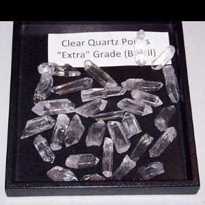 Clear Quartz Point Extra Mixed Sizes (Mostly 3/4   2) 10pcs.