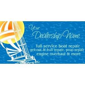  3x6 Vinyl Banner   Full Service Boat Repair Everything 