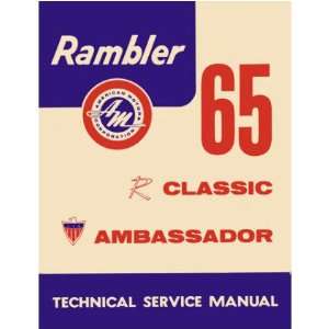    1965 AMC AMBASSADOR CLASSIC Service Shop Repair Manual Automotive