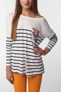 UrbanOutfitters  Truly Madly Deeply Contrast Pocket Long Sleeve 