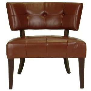 Venti Collection Cranberry Bicast Leather Club Chair  