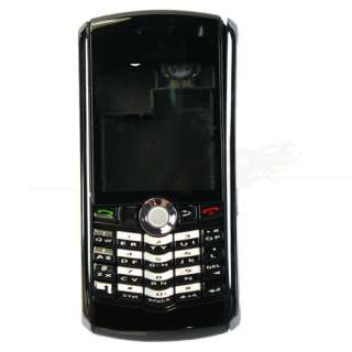 Full Housing Cover Case For Blackberry Pearl 8100 Black  