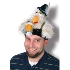  Plush Oktoberfest Chicken Hat Party Accessory (1 count) (1 