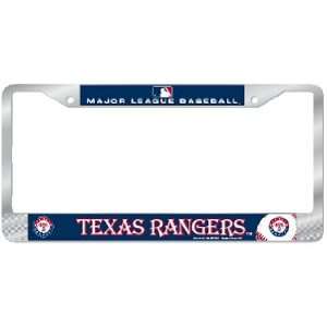  Texas Rangers MLB Chrome License Plate Frame by Wincraft 