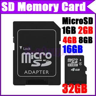 Micro MicroSD SD TF Flash Memory Card Reader 1GB 2GB 4GB 8GB 16GB 32GB 