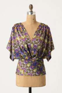 Anthropologie   Geo Feather Blouse  