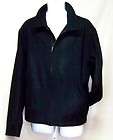 Mens Black Old Navy Wool Military Style Zip Up lined Winter Coat 