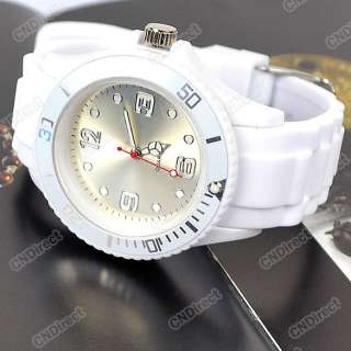 New 5 Color New Fashion Silicone Quartz Jelly Watch Popular Design 