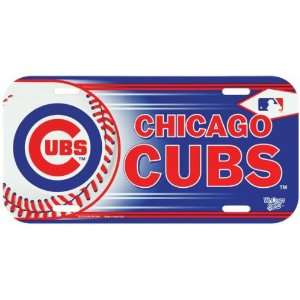   Chicago Cubs   Baseball License Plate MLB Pro Baseball: Home & Kitchen