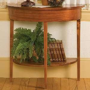  Shaker Half Round Table is thirty inches high and has 