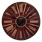 VINTAGE TUSCAN STYLE Deep Red Round WALL CLOCK 30 Roman Numeral NEW
