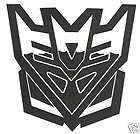 Transformers Decepticons Black Silver 3.5 Tall Iron On items in Glos 