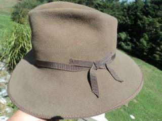 Mens Wool Brown Fedora Hat ~Mildale Fine Felts ~6 5/8  