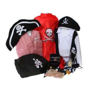  Boys Pirate Dressup Costumes Role Play Set   Vest, Hat 