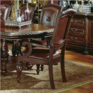  Steve Silver Antoinette Leather Dining Arm Chair 