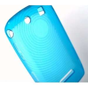  New Baby Blue Circle Crystal Candy Skin Blackberry 9500 