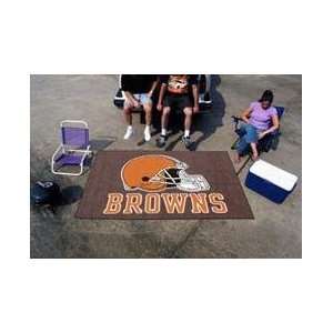  NFL CLEVELAND BROWNS TAILGATE MAT / AREA RUG: Sports 