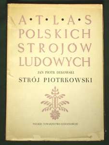   POLISH FOLK COSTUME Piotrkow ethnic dress sewing pattern Poland  