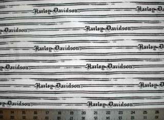   HARLEY DAVIDSON Signature Logo quilt sew Fabric 100x92  