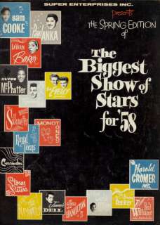 SAM COOKE 1958 BIGGEST SHOW OF STARS TOUR PROGRAM BOOK  