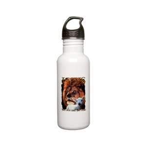   Water Bottle 0.6L Jesus The Lion And The Lamb 