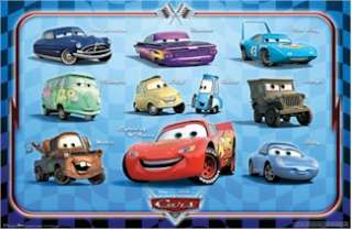 DISNEY POSTER 3 SET ~ CARS #1 Pixar MATER LOT  