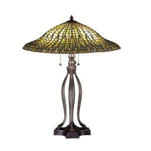 New Meyda Table Lamp 30 Inch H Lotus Leaf Charming Attractive Color 