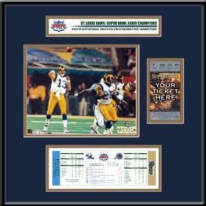   My Ticket St. Louis Rams Super Bowl Champions Ticket Frame: Sports