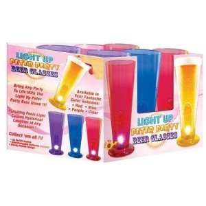 Bundle Light Up Shot Glasses 12 Pc Display and 2 pack of Pink Silicone 