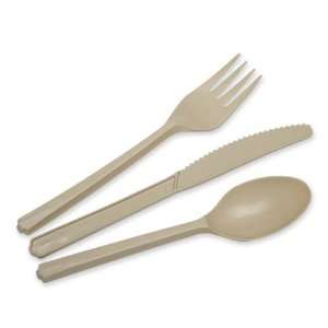  SkilCraft Biobased Cutlery, Knife/Forks/Spoons 400 Count 