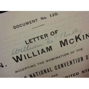 McKinley, President William Accepting The Nomination Of The Republican 
