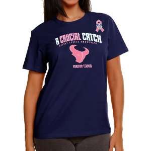   The Crucial Catch Too T Shirt   Navy Blue (Large)
