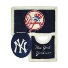 Belle View 33018 New York Yankees 3pc Bath Rugs