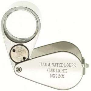  SE UV Light Jewelers Loupe 10X 21mm in Plastic Box