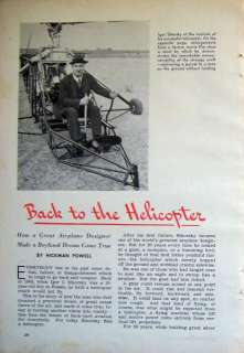 An Original 1941 SIX and a Half Page article that was removed from a 