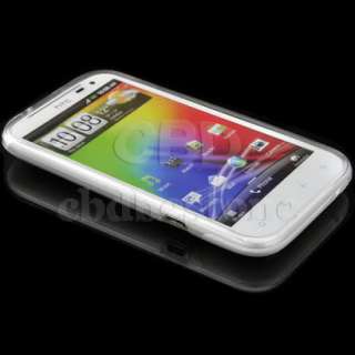 Clear Soft TPU GEL Silicone Skin Case Cover for HTC Sensation XL 