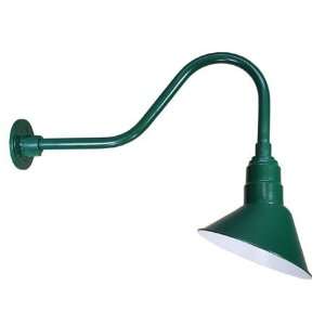   ANP Lighting 10 Inch Angle Shade With Arm In Green