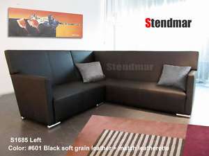 2PC NEW EURO DESIGN SECTIONAL LEATHER SOFA S1685  