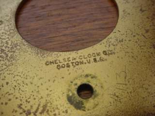 Vintage Chelsea Clock Company 3 3/4 Replacement Silver Case Dial 