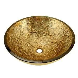  Oceana 24K Gold 17 inch Vessel Lavatory Sink 005 005 400 