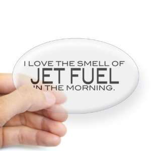 Jet Fuel Funny Oval Sticker by 