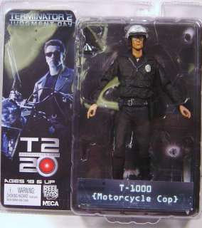 NECA Terminator 2 T 1000 motorcyle cop 7 Figure  