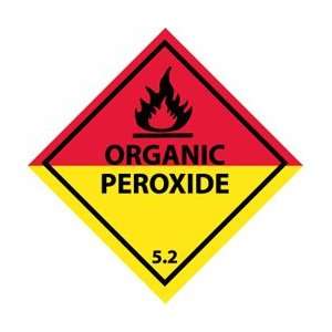 DL18AP   DOT Shipping Label, Organic Peroxide 5.2, 4 X 4, Pressure 