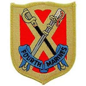  U.S.M.C. 4th Marine Regiment Patch Red & Yellow 3 Patio 