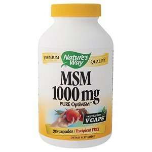  MSM 1000mg 200 vegicaps from Natures Way Health 