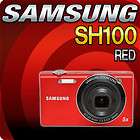 Samsung SH100 (Red) 14.2MP 5x Zoom Digital Camera New