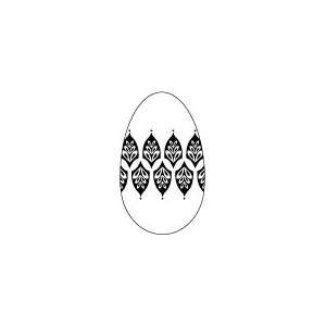 Filigree Egg Wood Mounted Rubber Stamp (C1344)