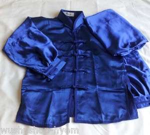 Hyem]Chinese Wushu KungFu TAICHI Uniforms BLUE Taiji suit uniform 