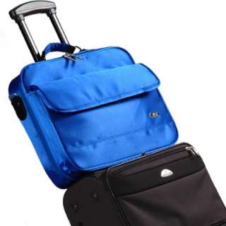 15 16 17 Blue Laptop Notebook Shoulder Case Travel Bag Pocket 