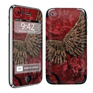  Apple iPhone 3 3GS 3rd Gen Vinyl Protection Decal Skin Red Wings 